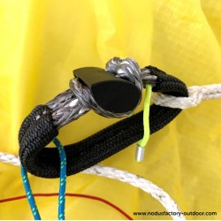 Connecteur en textile pour parapente sur ligne